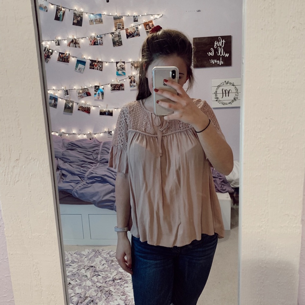 Tan Blouse